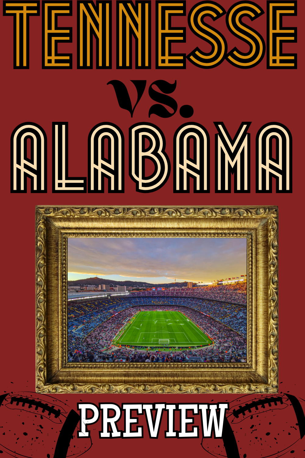 Tennessee Volunteers vs. Alabama Football Showdown