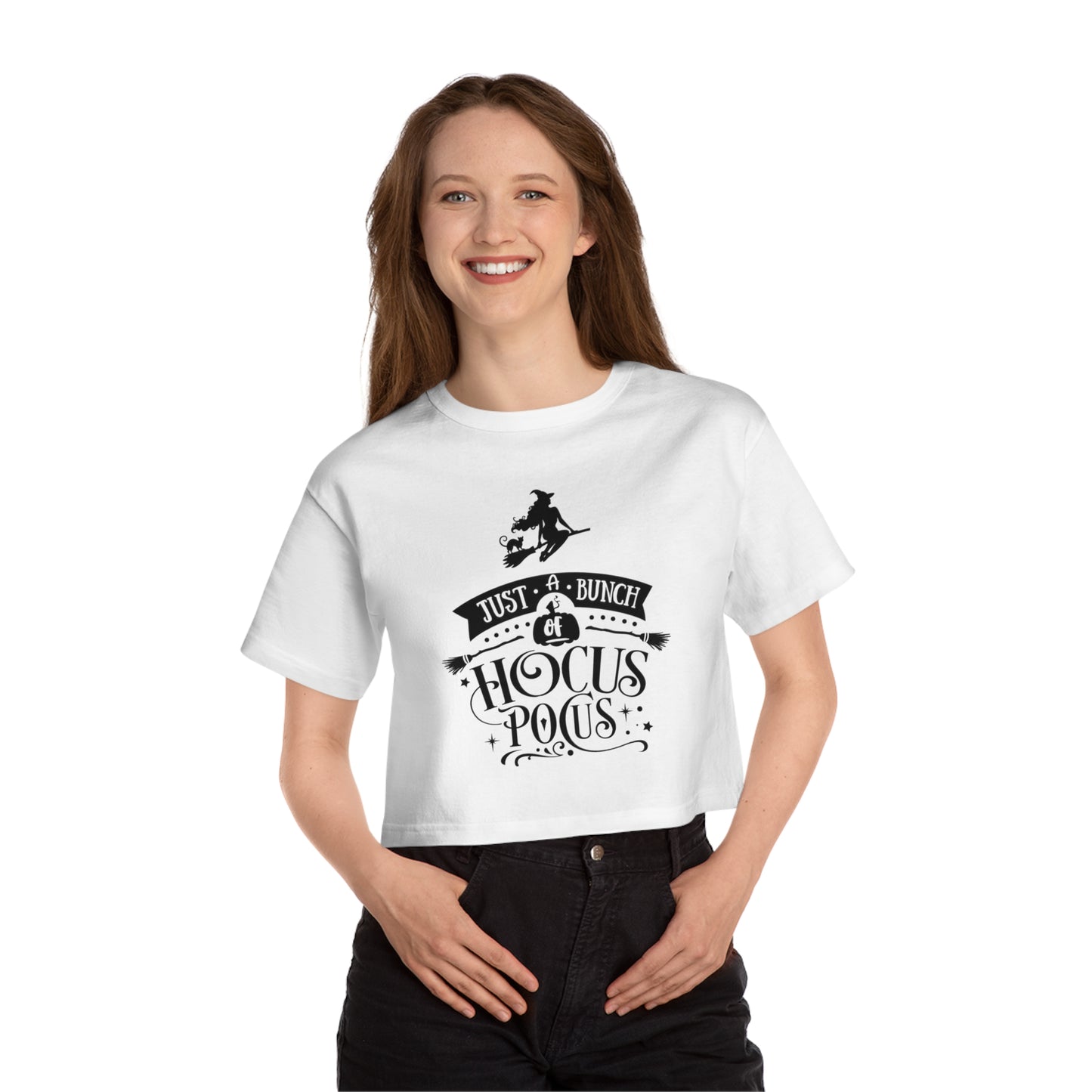 'Just A Bunch Of Hocus Pocus' Cropped T-Shirt