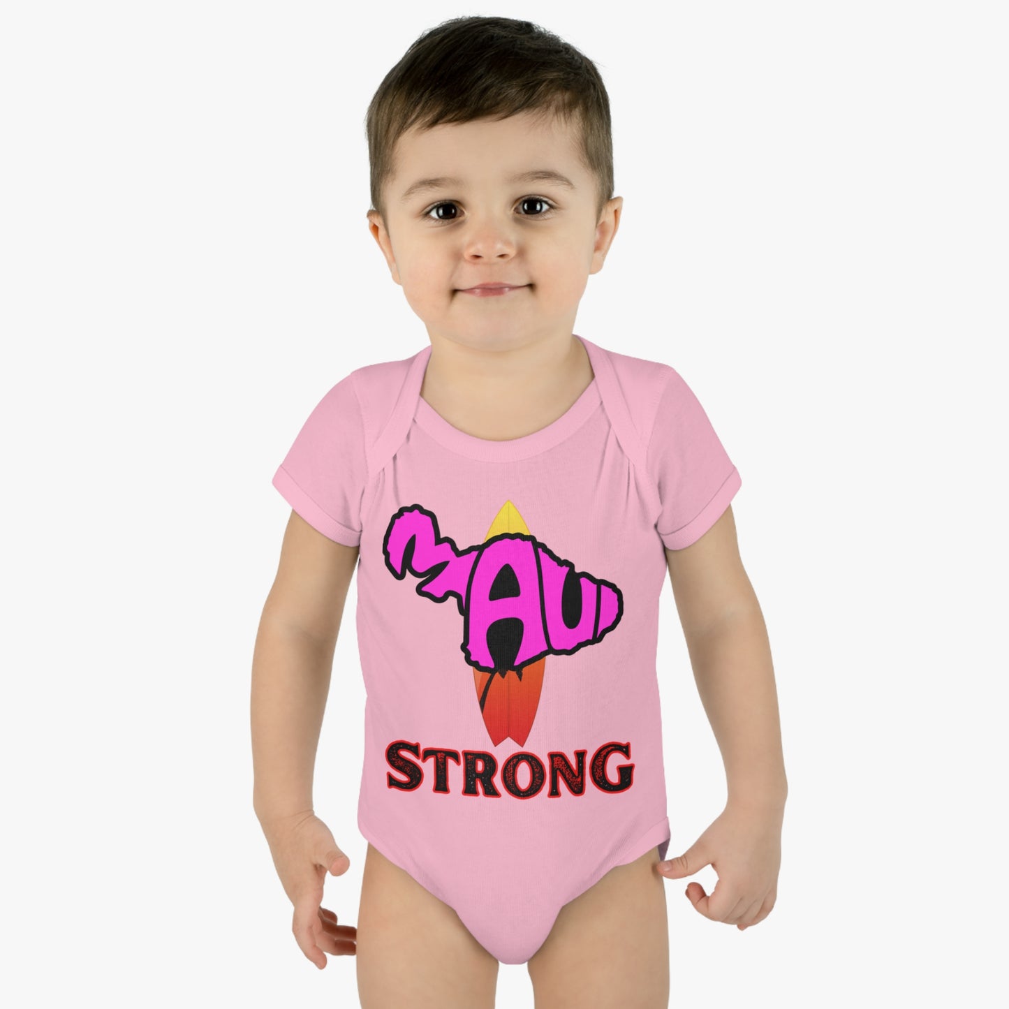 Maui Strong graphic Infant Baby Rib Bodysuit