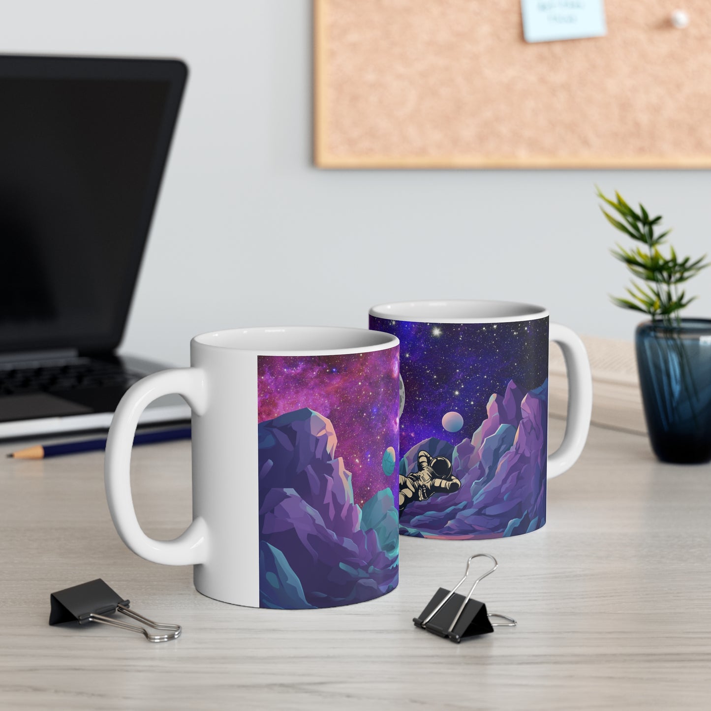 Coffee Mug Customized Graphic Purple Ceramic Mug 11oz