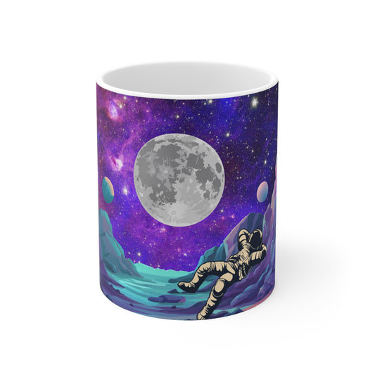 Coffee Mug Customized Graphic Purple Ceramic Mug 11oz