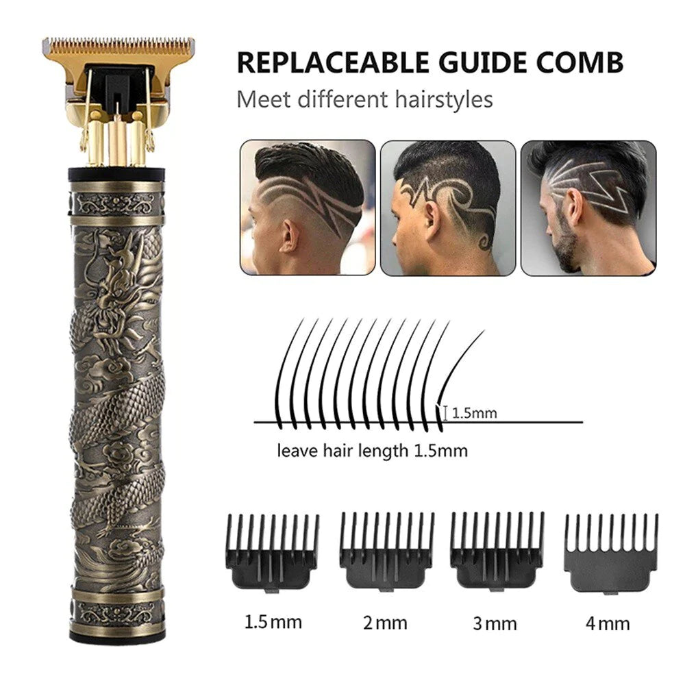 Professional Hair Clipper T9 Electric Shaver Trimmer 0Mm Men Clipper Usb Rechargeable Lithium Hair Cutting Machine Comb Razors