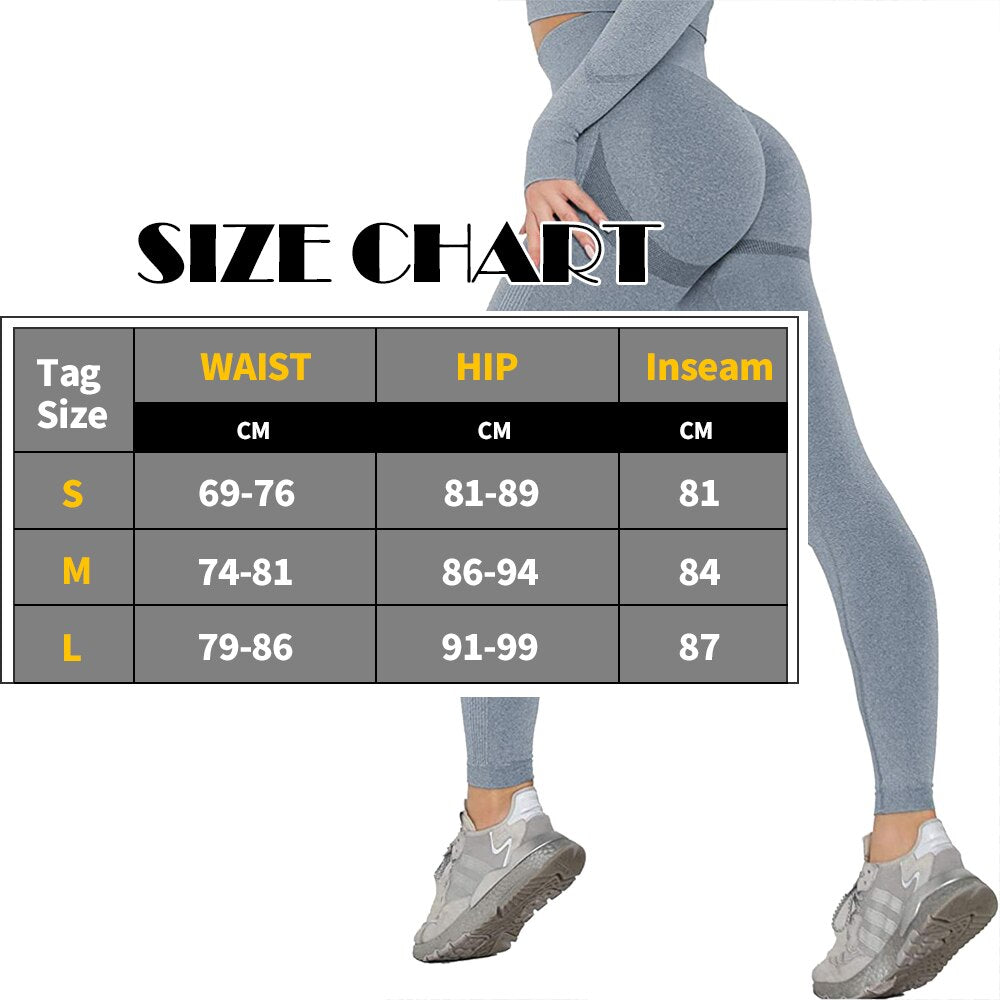 KIWI RATA Sport Leggings Women Seamless Yoga Pants Stretchy High Waist Compression Tights Push up Running Gym Fitness Leggings