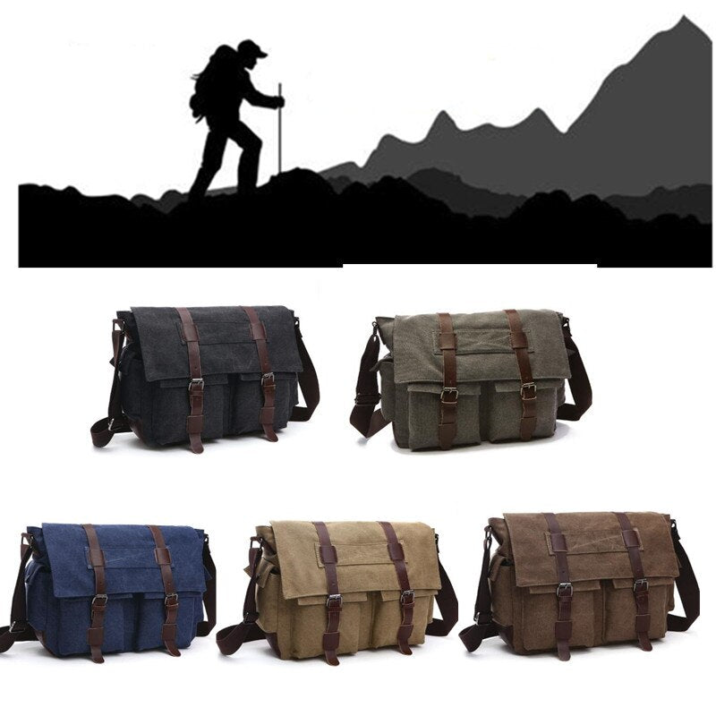 Canvas Leather Messenger Bags I AM LEGEND Will Smith Big Satchel Shoulder Bags Male Laptop Briefcase Travel Handbag